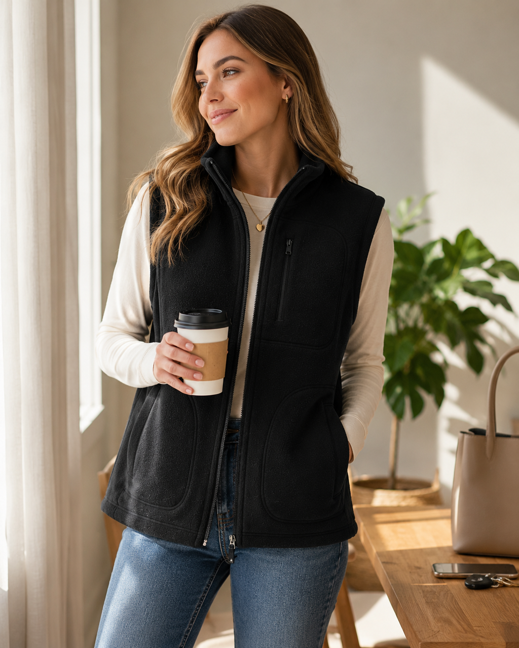 Chaleco Polar Mujer