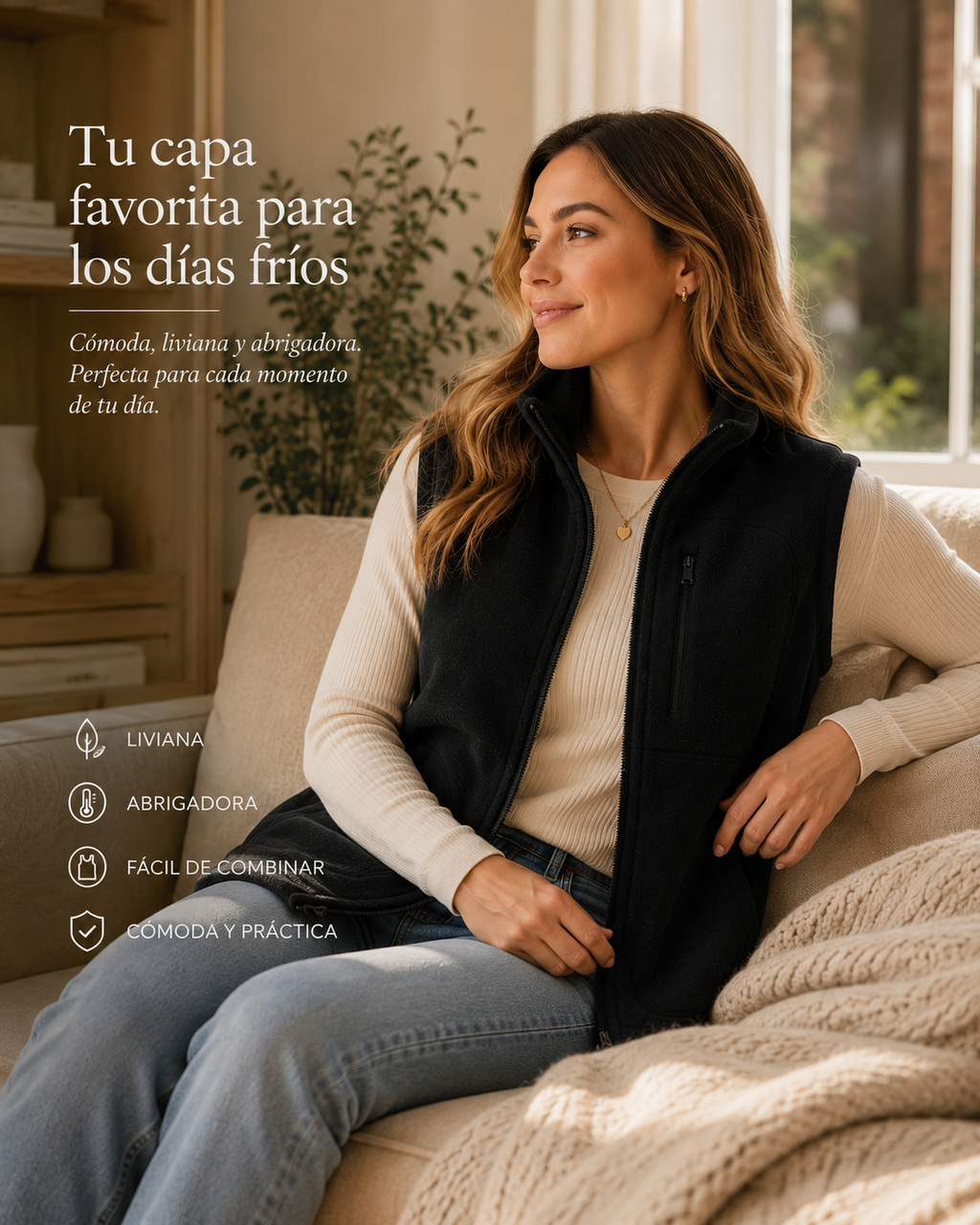 Chaleco Polar Mujer
